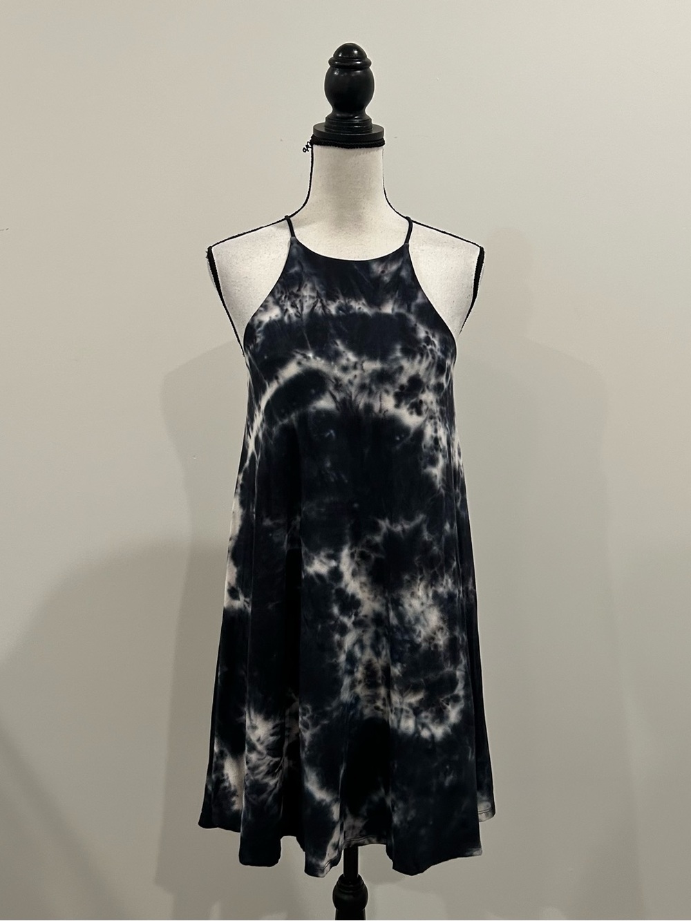 White Birch Tie Dye Halter Dress